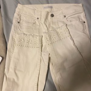 Loft White Modern Skinny Jeans